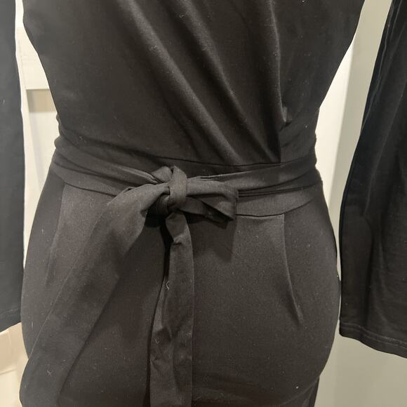 Pretty Garden Black Dress Sz Small, Business, Classic, POCKETS - Picture 7 of 8